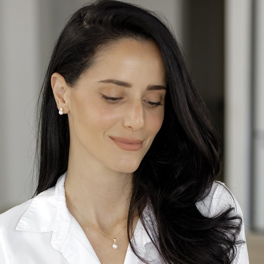 Renée עגילי ציפוי זהב