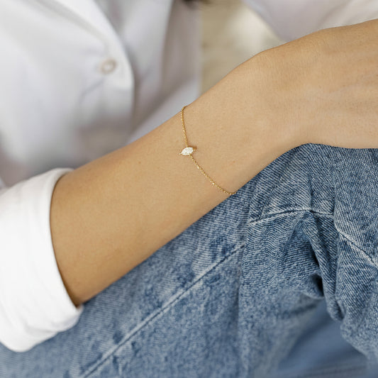 Victoria צמיד ציפוי זהב