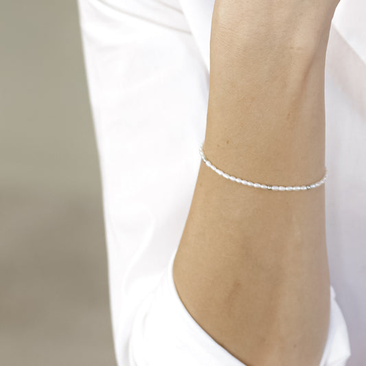 Céleste צמיד פנינים כסף