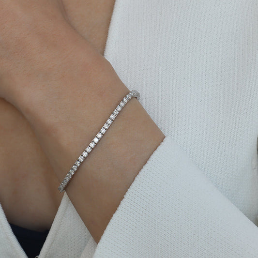 Charlotte צמיד טניס כסף