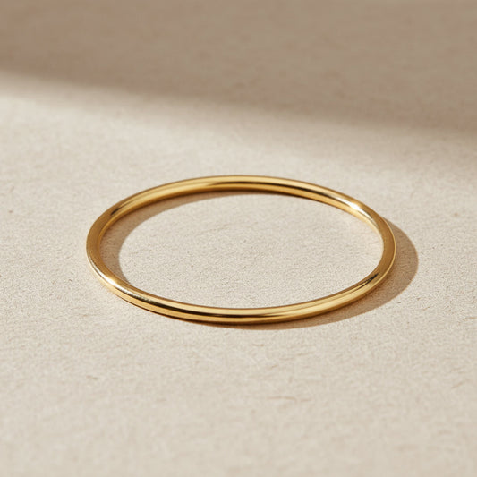 Anne  טבעת ציפוי זהב קטנה