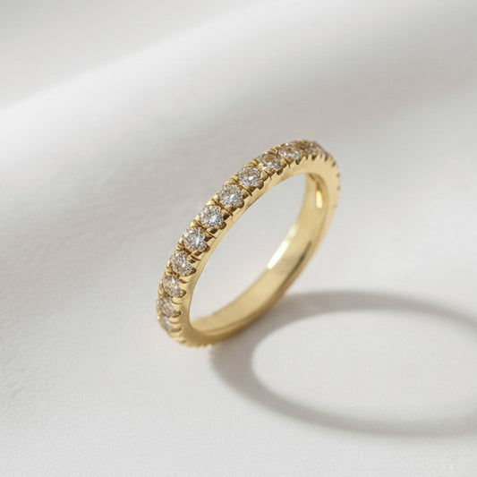 Charlotte טבעת ציפוי זהב