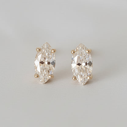 Victoria עגילי ציפוי זהב