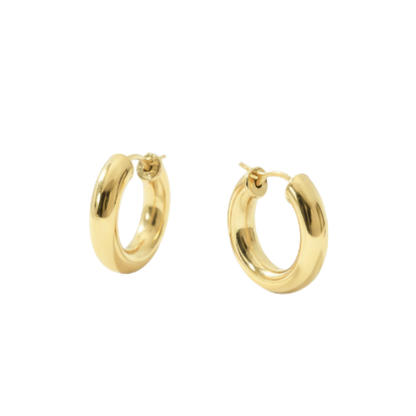 Sophia עגילי חישוק ציפוי זהב