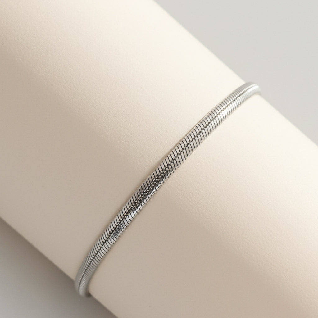 Marie צמיד נחש כסף