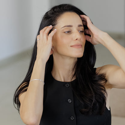 Marie צמיד נחש כסף