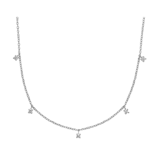 Claire שרשרת אבני מוסונייט כסף