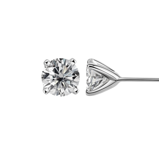 Elisabeth עגילי סוליטר כסף