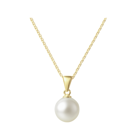 Violett שרשרת פנינה ציפוי זהב