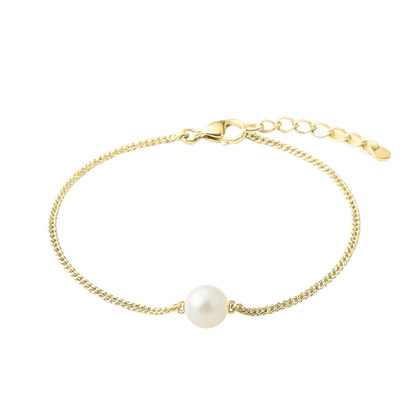 Violett צמיד פנינה ציפוי זהב