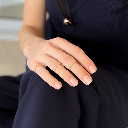 Anne  טבעת ציפוי זהב קטנה