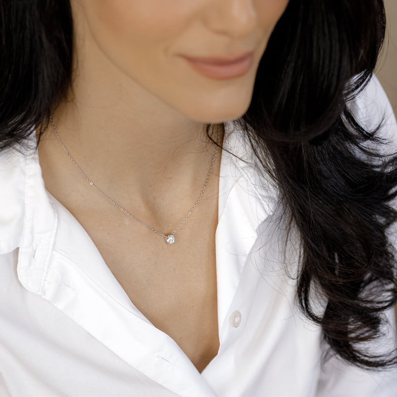 Elisabeth שרשרת סוליטר כסף