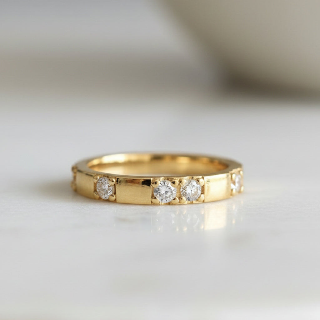 Francesca טבעת ציפוי זהב