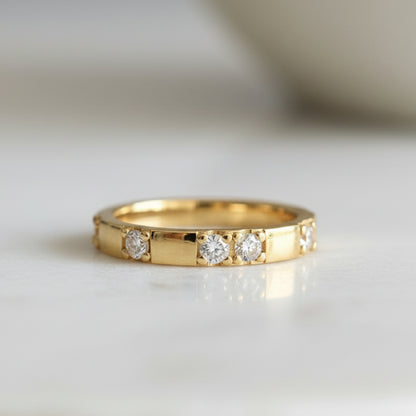 Francesca טבעת ציפוי זהב