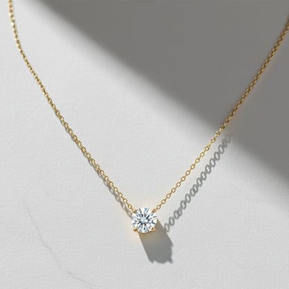 Elisabeth שרשרת סוליטר ציפוי זהב