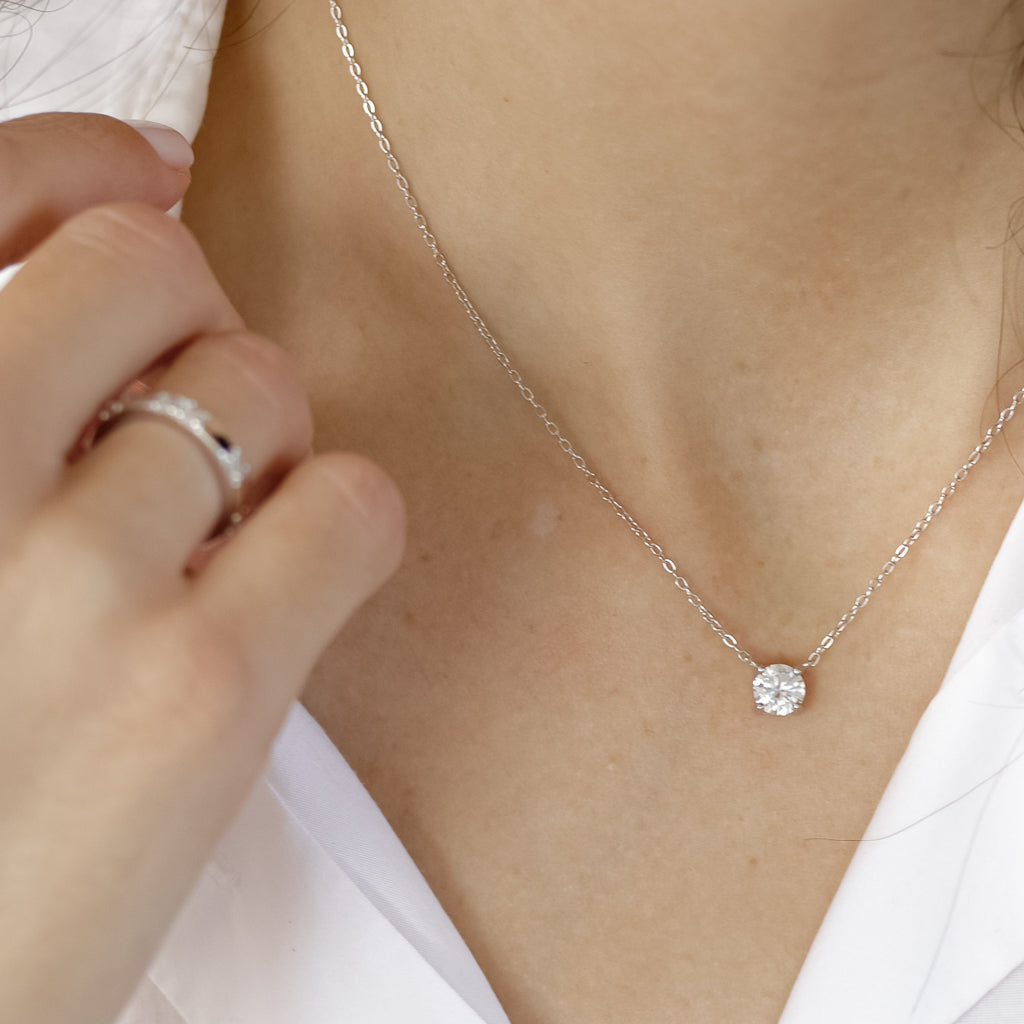 Elisabeth שרשרת סוליטר כסף