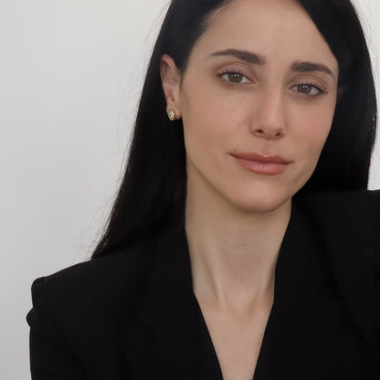 Eleanor עגילי ציפוי זהב
