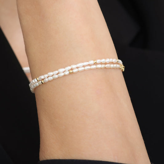 Céleste צמיד פנינים ציפוי זהב