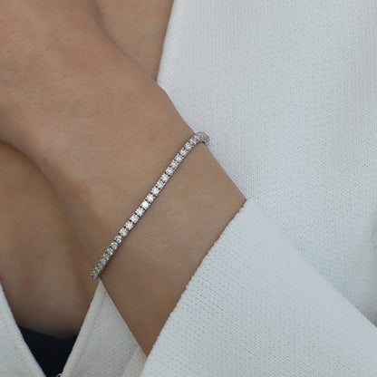 Charlotte צמיד טניס כסף