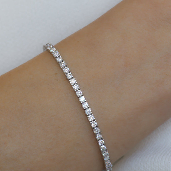 Charlotte צמיד טניס כסף