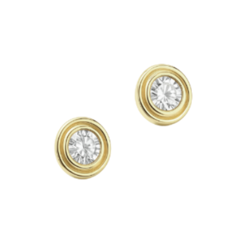 Eleanor עגילי ציפוי זהב