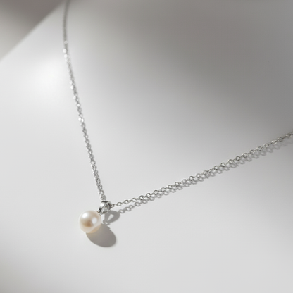 Violett שרשרת פנינה כסף