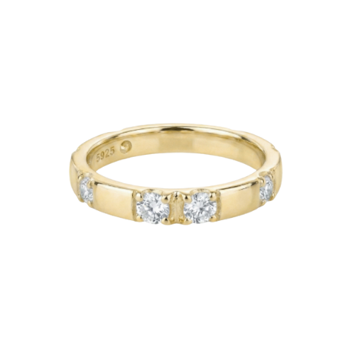 Francesca טבעת ציפוי זהב