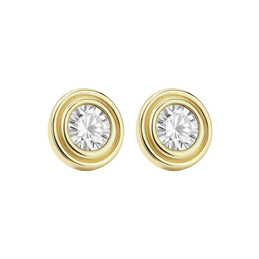 Eleanor עגילי ציפוי זהב